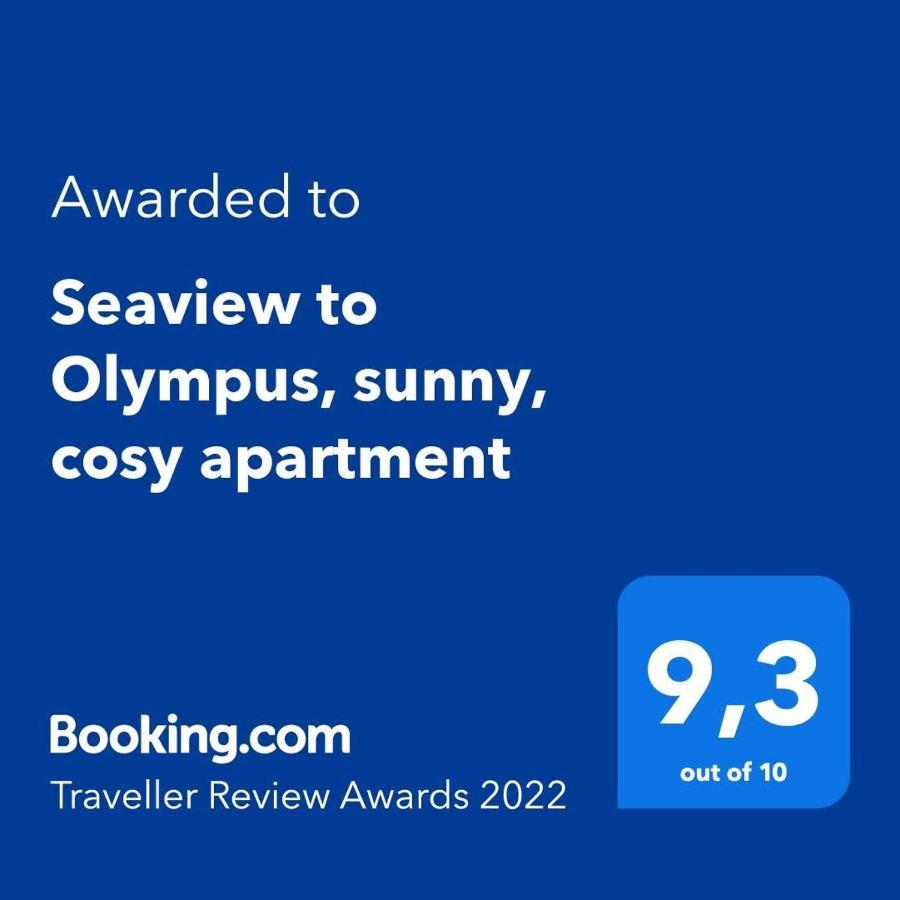 Seaview To Olympus, Sunny, Cosy Apartment Nea Michaniona Buitenkant foto